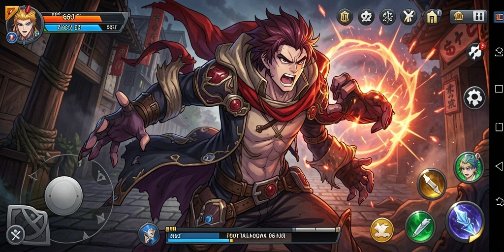 Screenshot gameplay 666J yang menarik dengan aksi seru dan karakter Anime.
