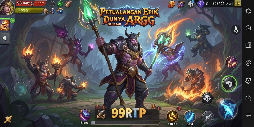 Tampilan gameplay seru dalam dunia fantastis ARPG 99RTP.