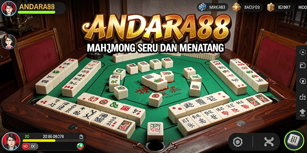 Tampilan gameplay menarik dalam game Mahjong ANDARA88.