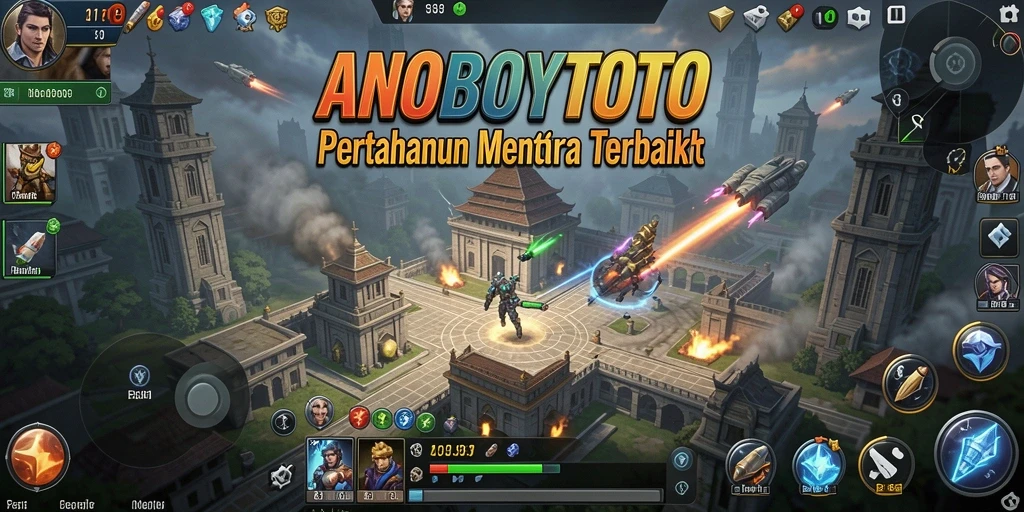 Tampilan gameplay menakjubkan dari ANOBOYTOTO dalam pertahanan menara.