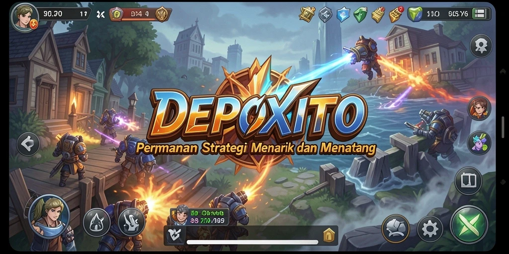 Tampilan gameplay DEPOXITO yang menarik dalam pertempuran strategi.