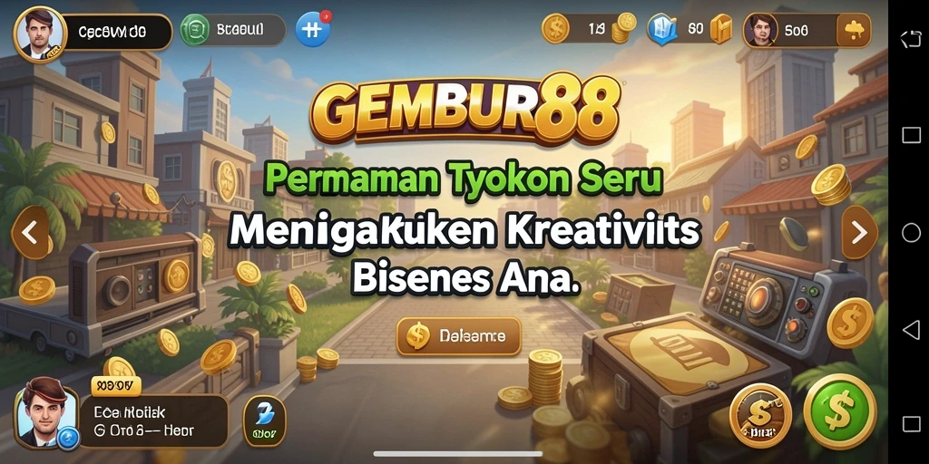 Screenshot utama GEMBUR88 yang menampilkan gameplay seru Tycoon.