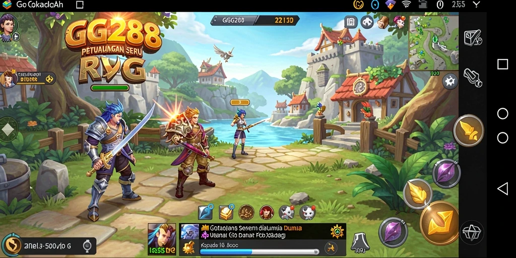 Tampilan gameplay GG288 yang memukau dalam dunia RPG.