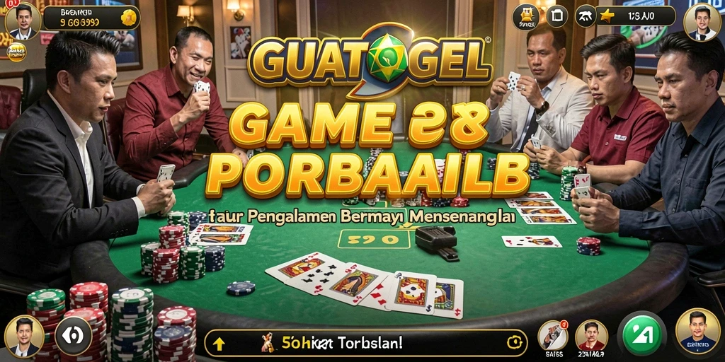 Tampilan menyenangkan dari GUATOGEL saat permainan Poker berlangsung.