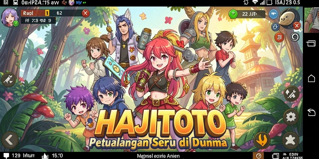 Gameplay seru HAJITOTO dengan grafis anime yang memukau.