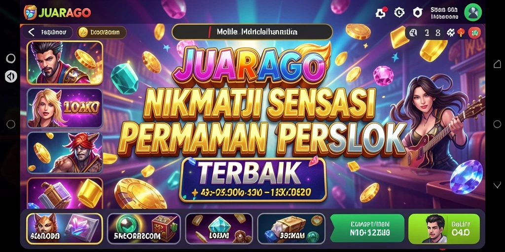 Tampilan gameplay JUARAGO yang menarik dan penuh warna.