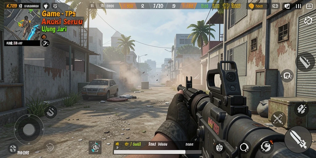 Tampilan gameplay seru di KA789 dengan aksi TPS intens.