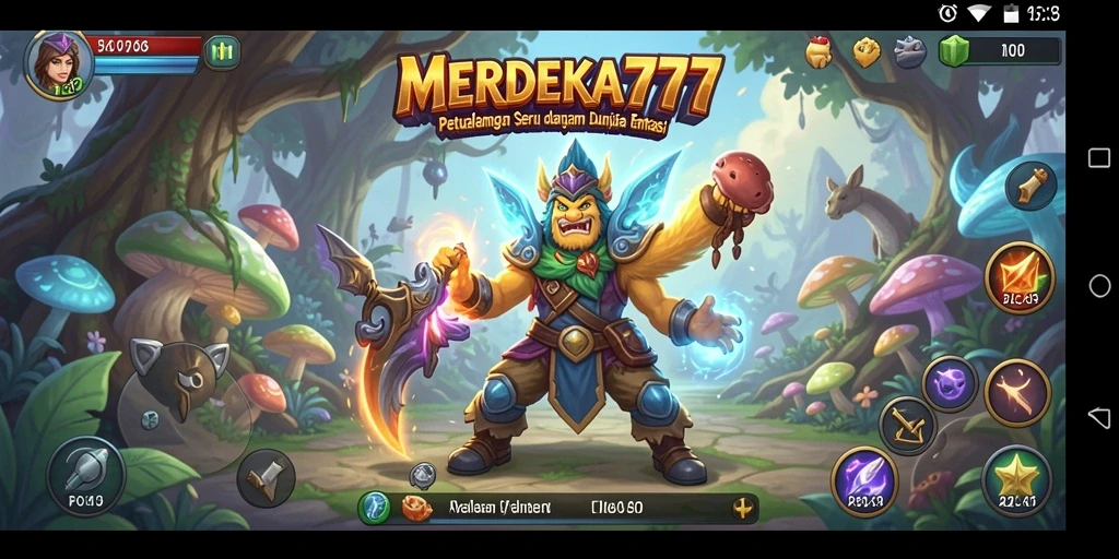 Tampilan gameplay <strong>MERDEKA777</strong> yang memukau dengan petualangan seru dan karakter menarik.
