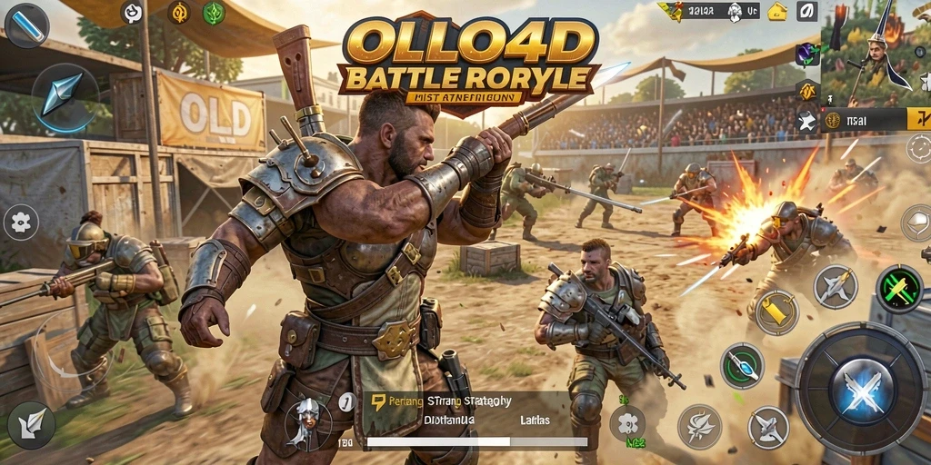 Gameplay seru dan mendebarkan di arena pertempuran OLLO4D.