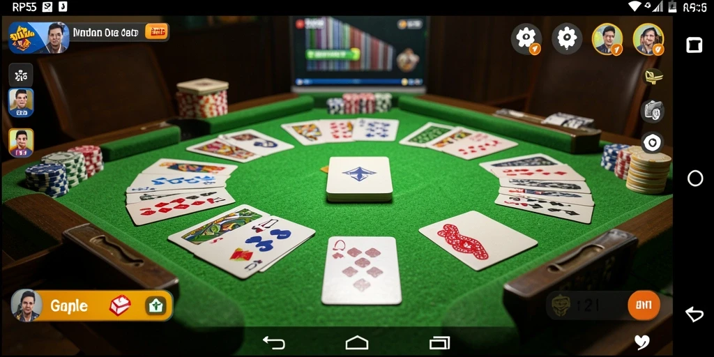 Tampilan gameplay seru Gaple di RP55 yang mengesankan.