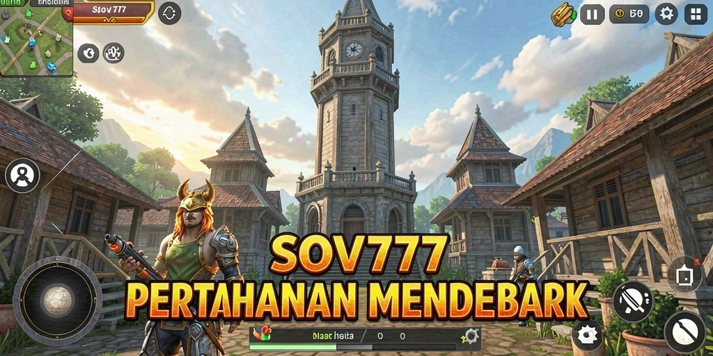 Tampilan grafis menakjubkan dari gameplay Tower Defense SOV777.