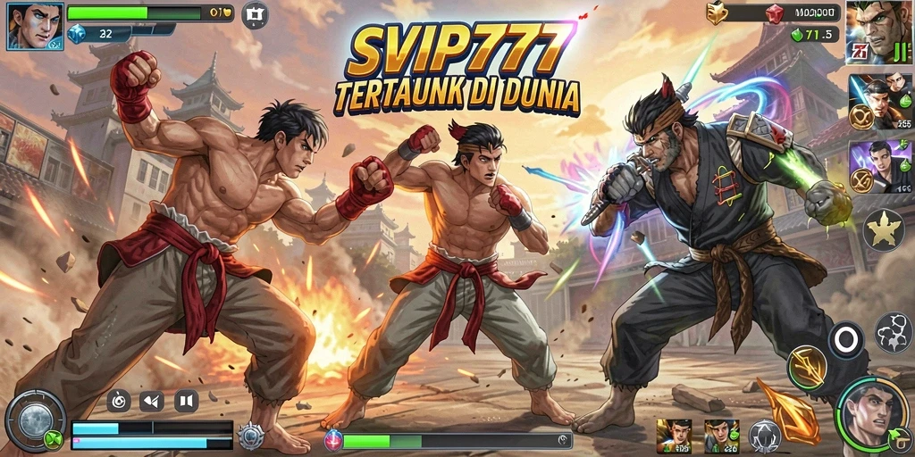 Tampilan gameplay menegangkan dari game Fighting SVIP777.
