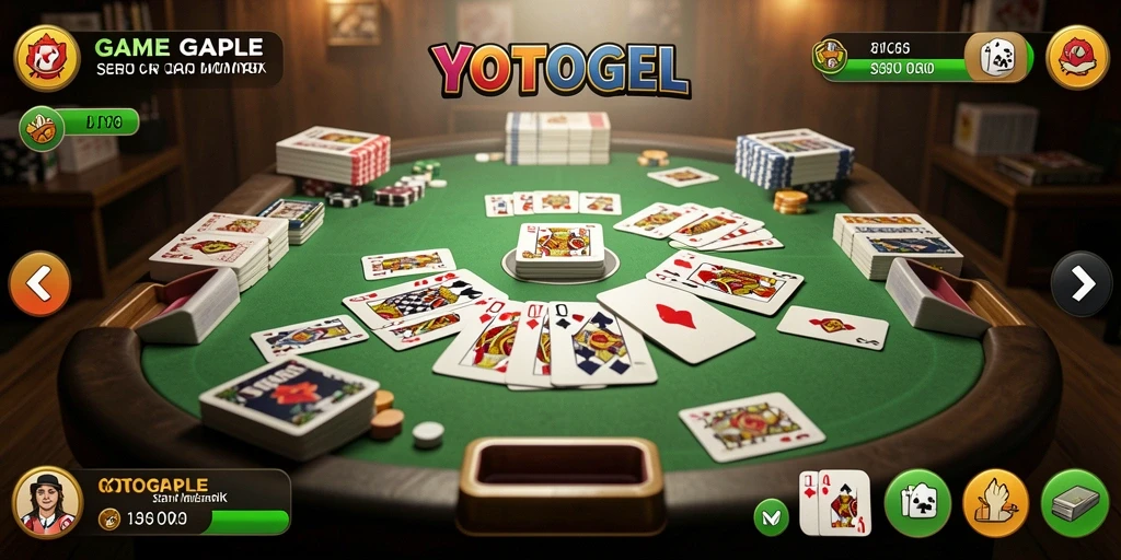 Tampilan permainan Gaple yang seru di YOTOGEL.
